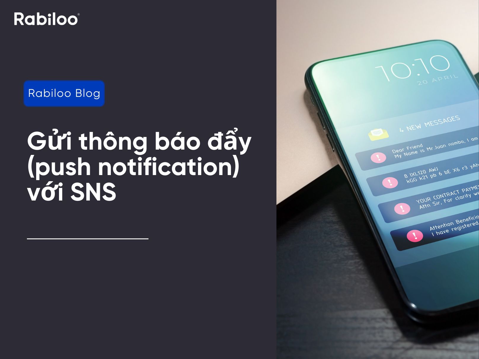 Gửi thông báo đẩy (push notification) với SNS