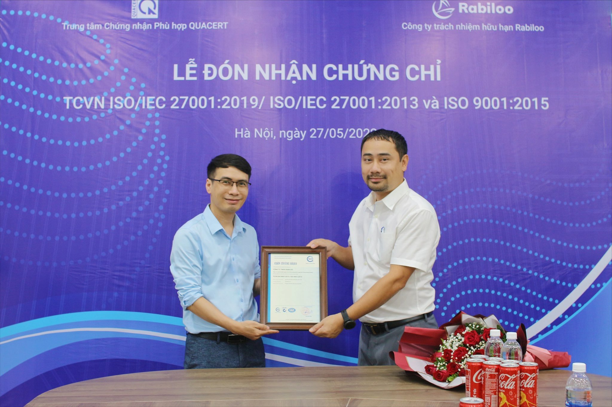 Rabiloo đón nhận chứng chỉ ISO/IEC 27001:2019 and ISO 9001/2015