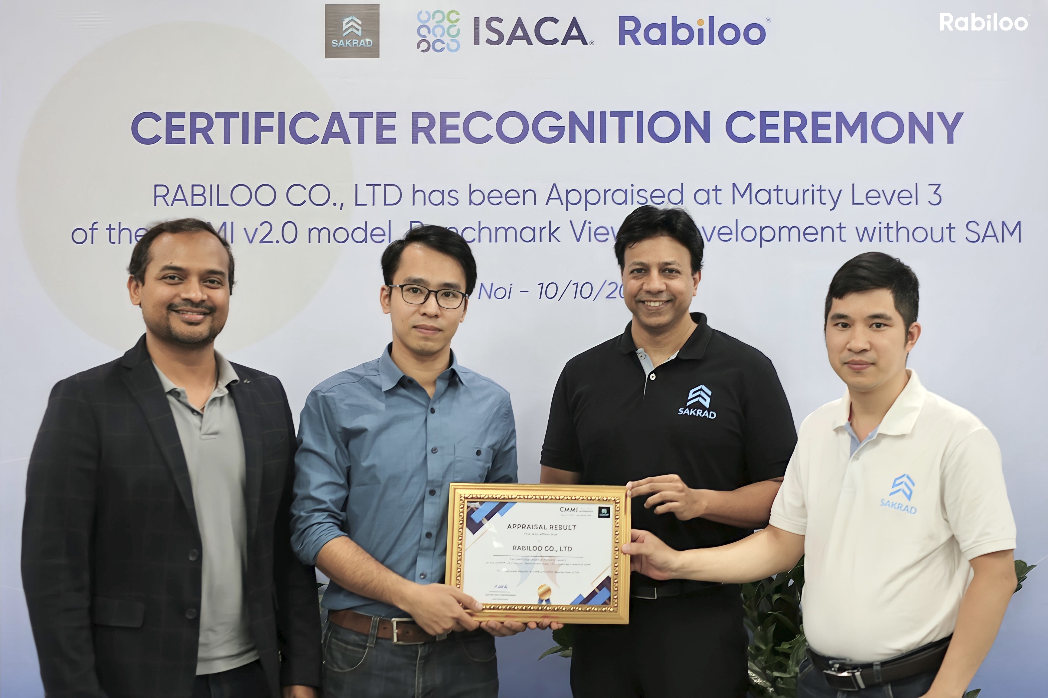 Rabiloo Achieve CMMI Level 3 (V2.0)