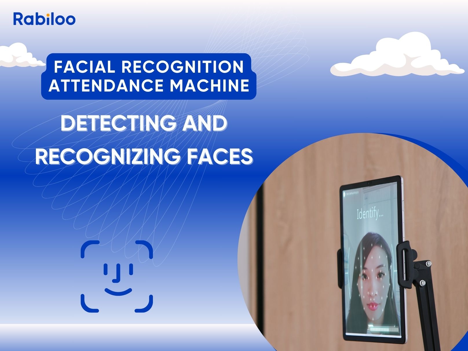 Detecting faces and recognizing them in a facial recognition attendance machine.
