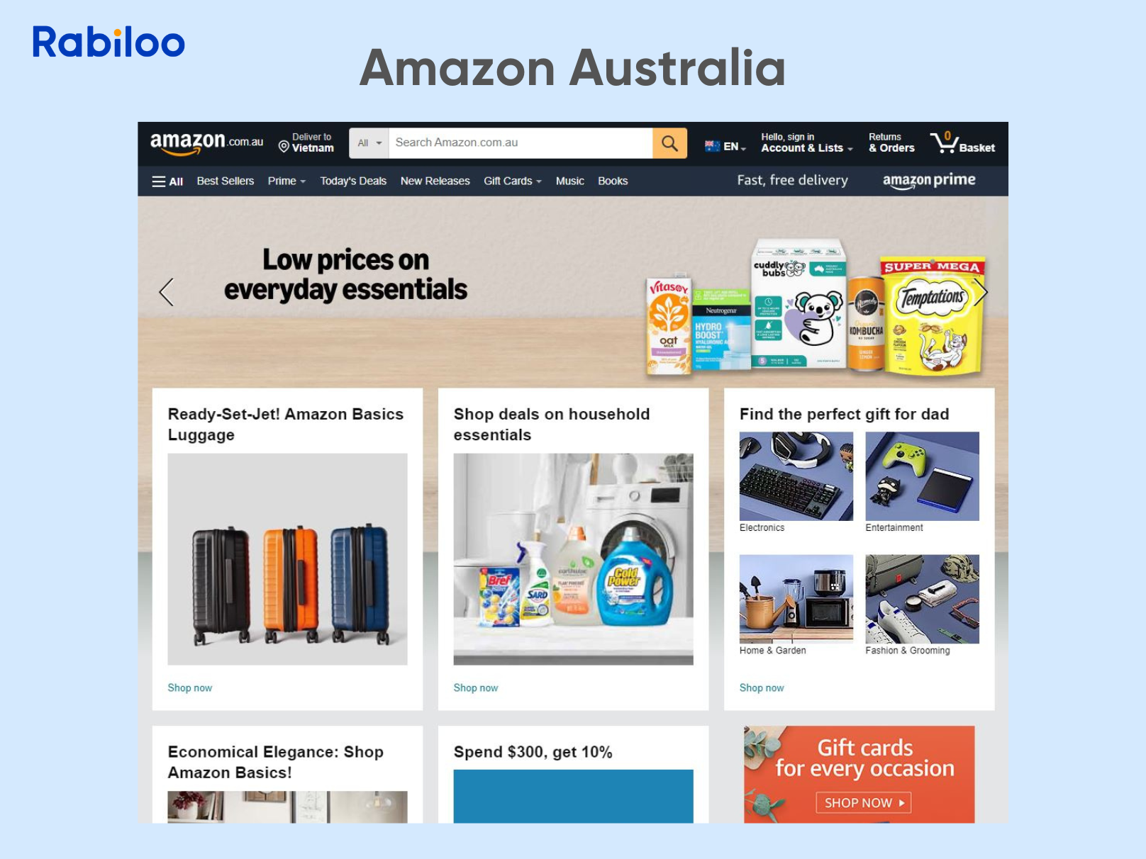 Australian 'online shop best sale