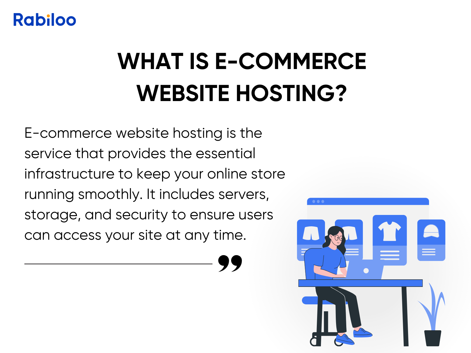 What is e-commerce website hosting?