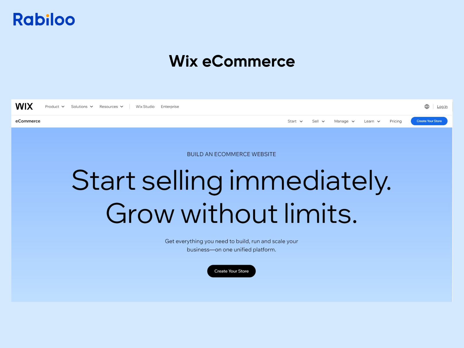 Wix eCommerce