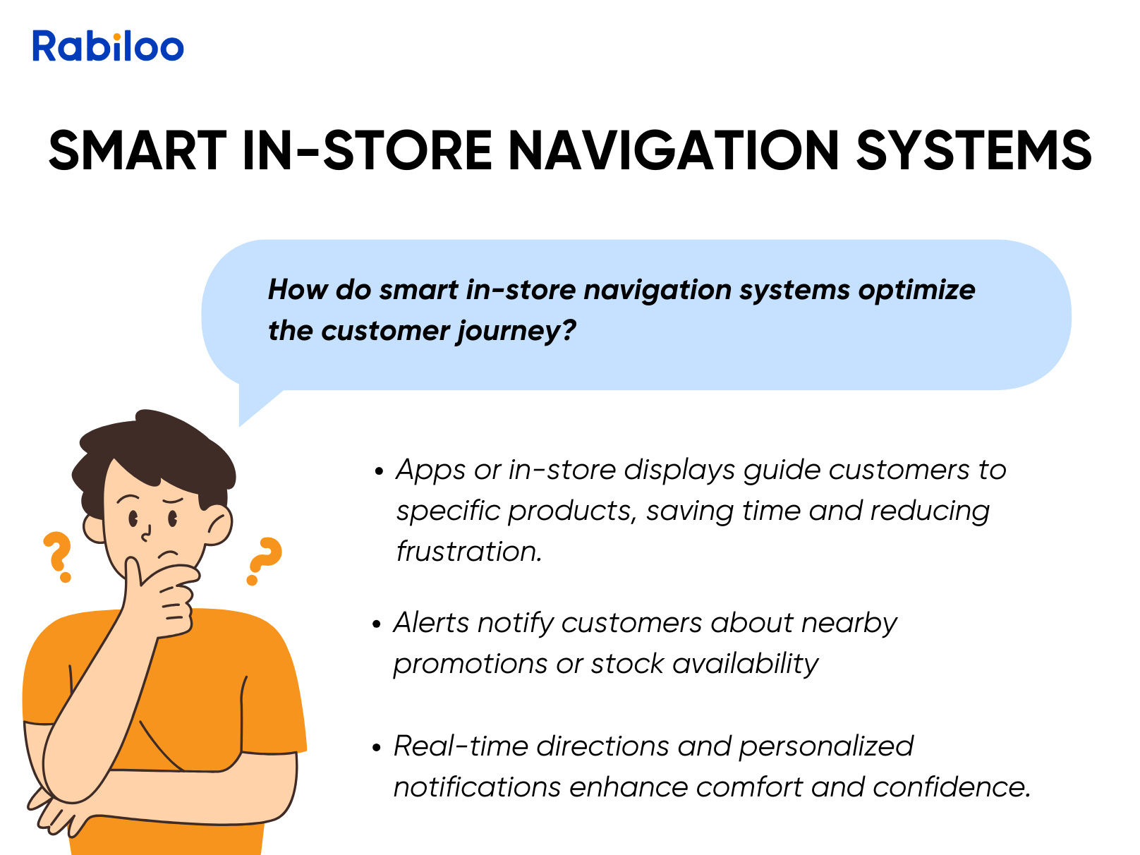 How do smart in-store navigation systems optimize the customer experience journey?