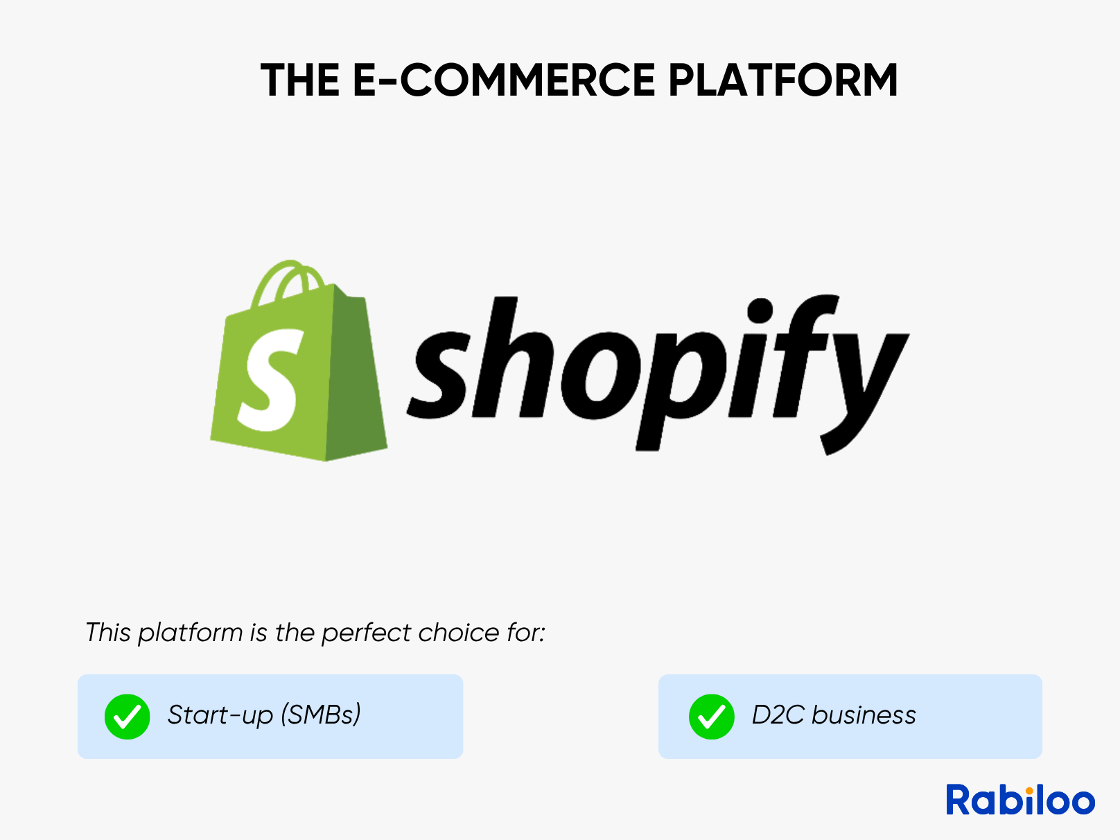 The ideal choice for startups and D2C brands that prioritize speed to market.