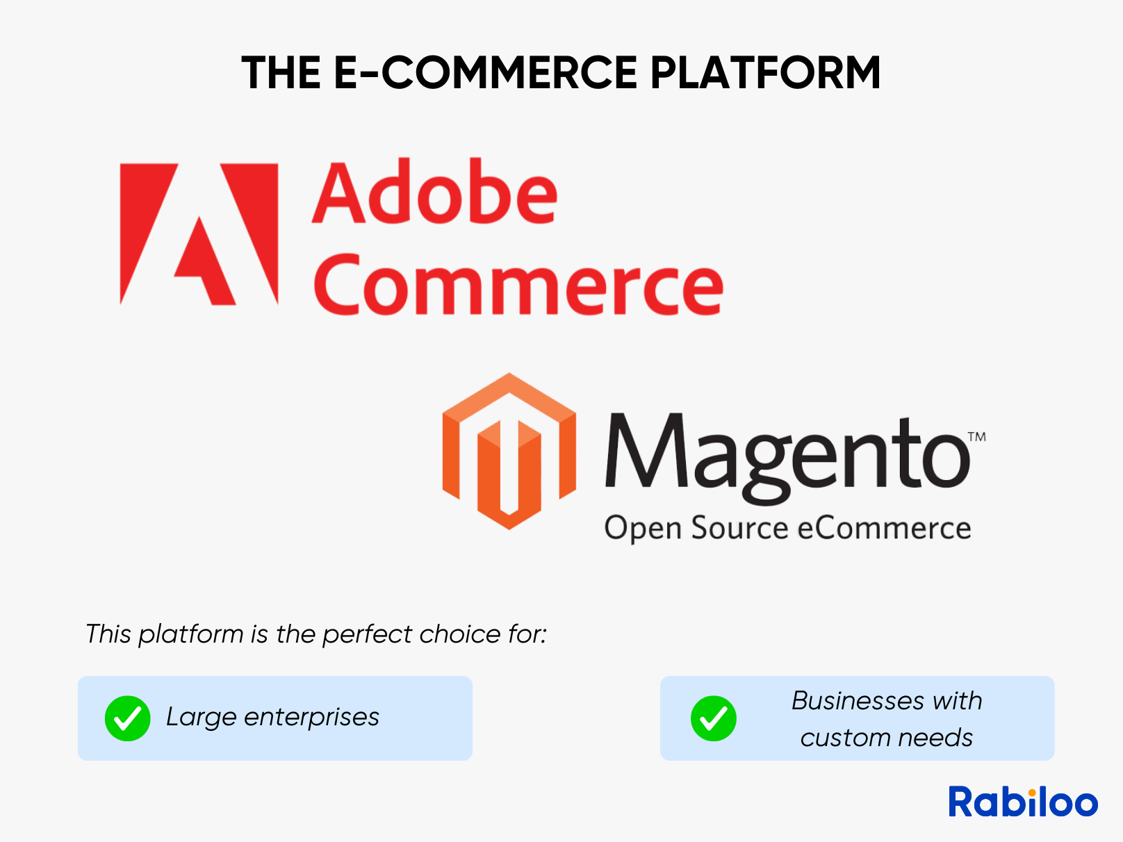 Built for large enterprises that require deep, complex customization