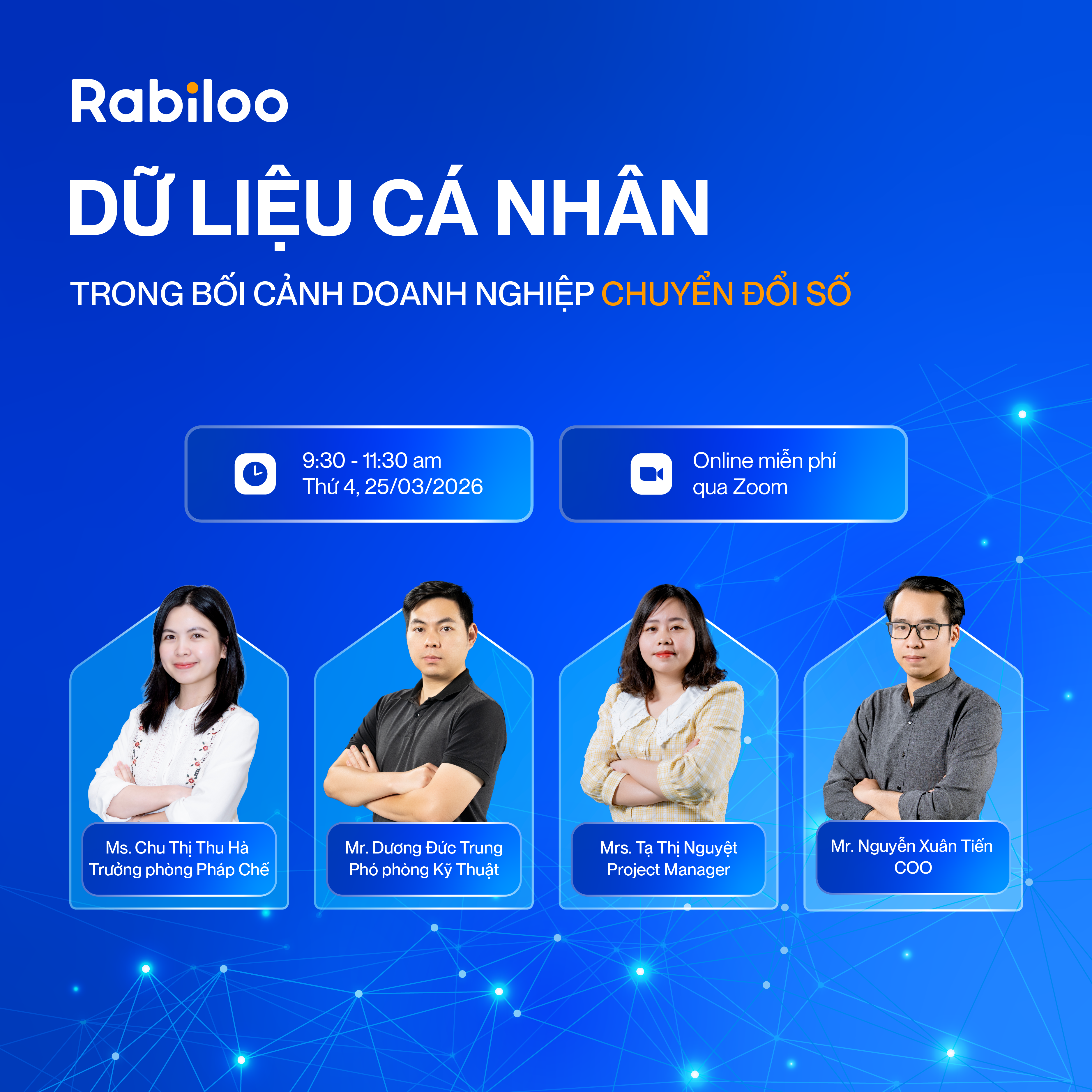 Rabiloo hosts webinar: "Personal Data in the Age of Digital Transformation"
