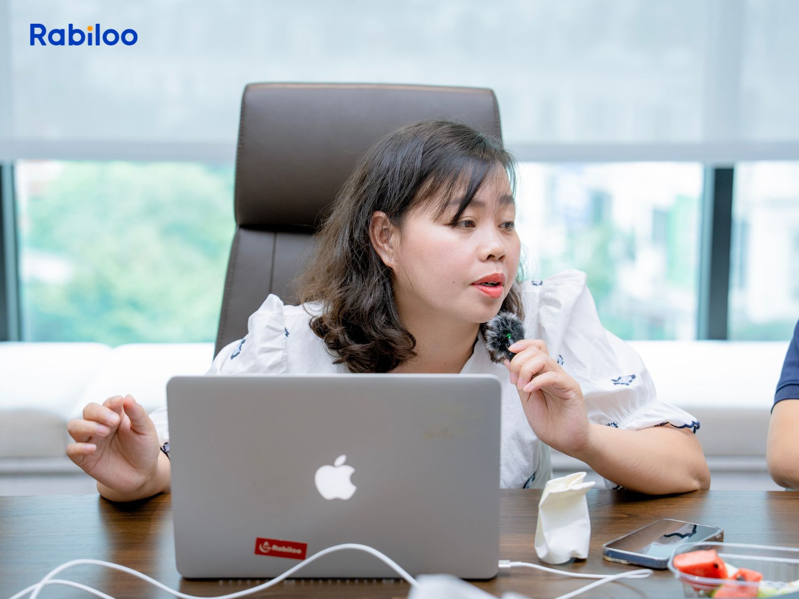 Ms. Ta Thi Nguyet - Project Manager at Rabiloo - emphasized that data protection should be prioritized from the early stages of software development